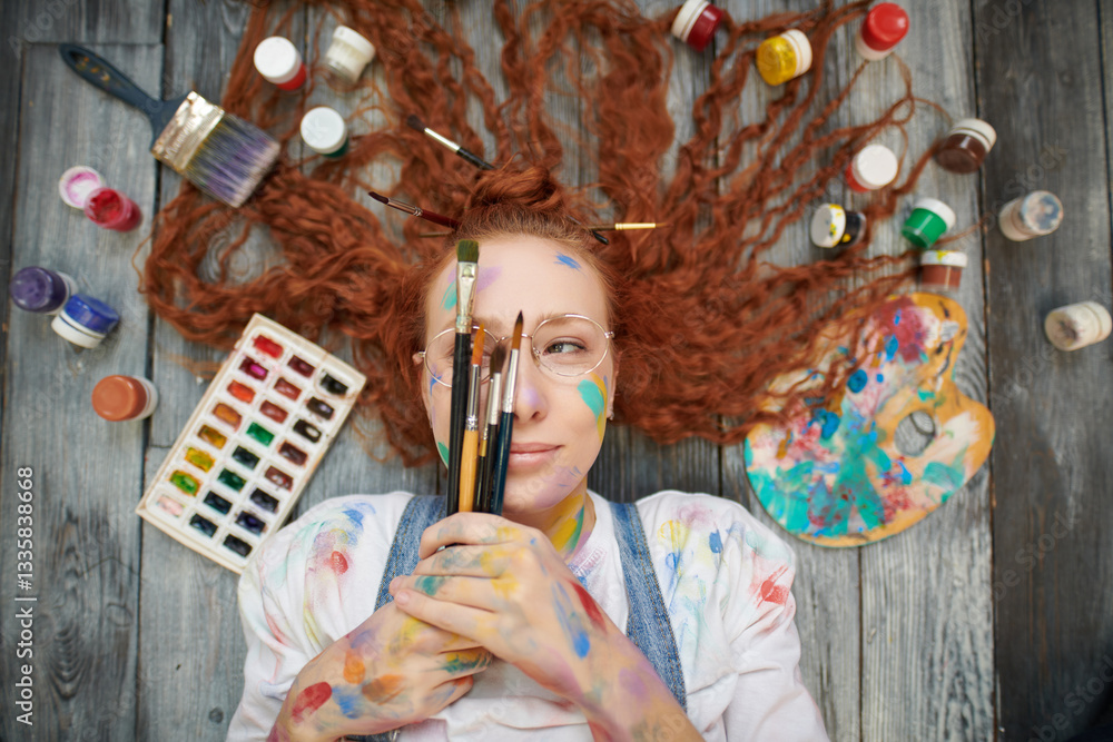 Fototapeta premium art workshop portrait