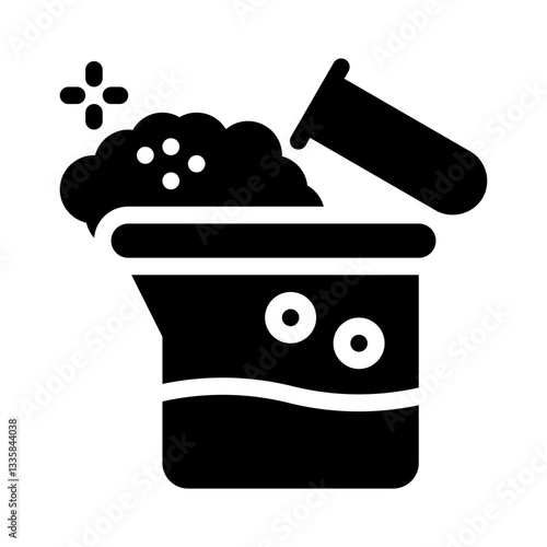 chemical reaction glyph icon