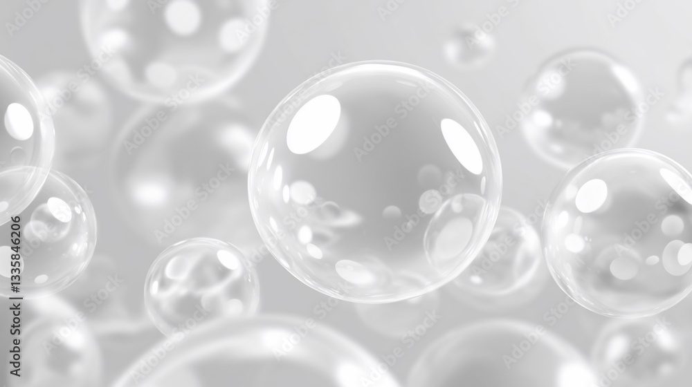 Abstract Soap Bubbles in Air Abstract Soap Bubbles in Air