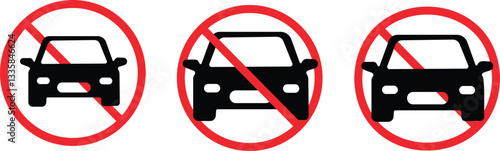 Car Icon Sing Vector Illustration