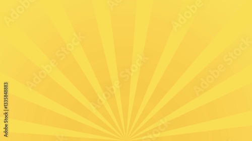Abstract Striped Background Orange Sunburst Animation with Rotating Sunlight Effect and Looping Pop Color Motion. Spinning retro sun rays create a dynamic, summer-inspired visual.