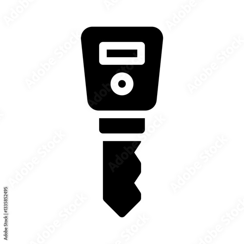 car keys glyph icon