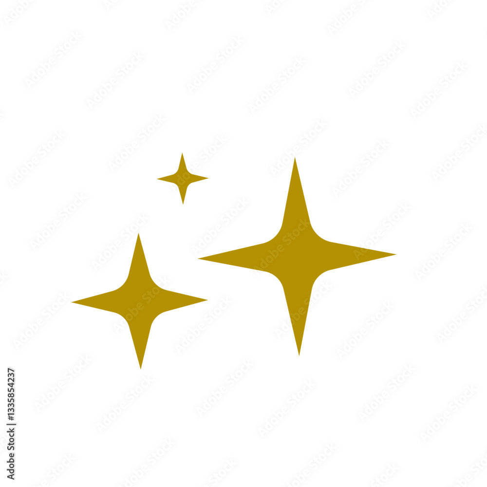 Collection of Sparkle and Twinkle Star Icons in Various Styles Collection of Sparkle and Twinkle Star Icons in Various Styles