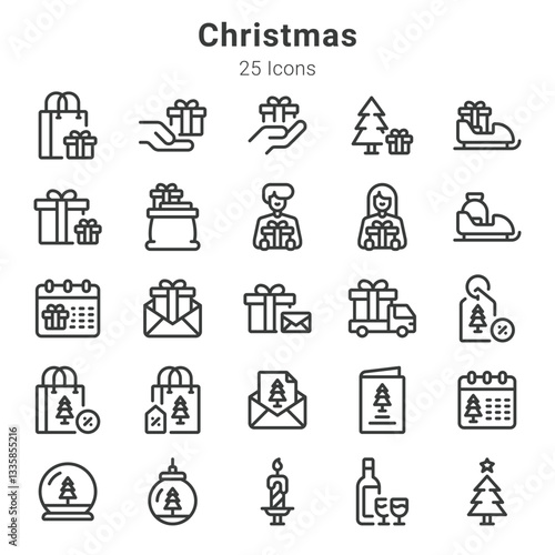 25 icon colelctions about christmas and related topics