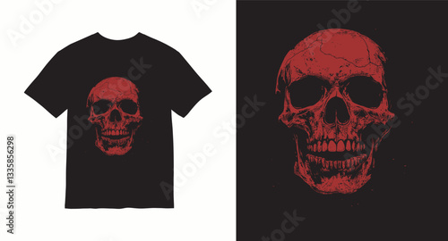 Graffiti skull graphic vector t-shirt design