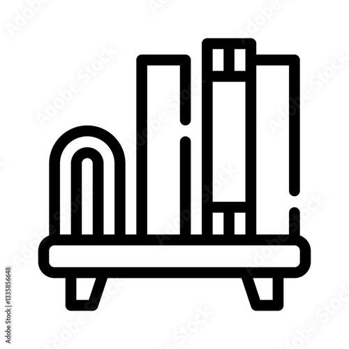 bookshelf line icon