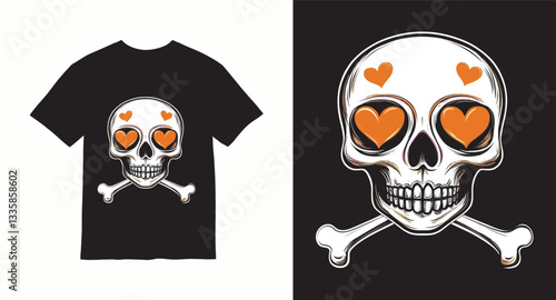 Graffiti skull graphic vector t-shirt design
