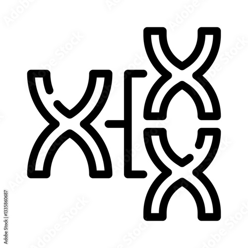 chromosome line icon