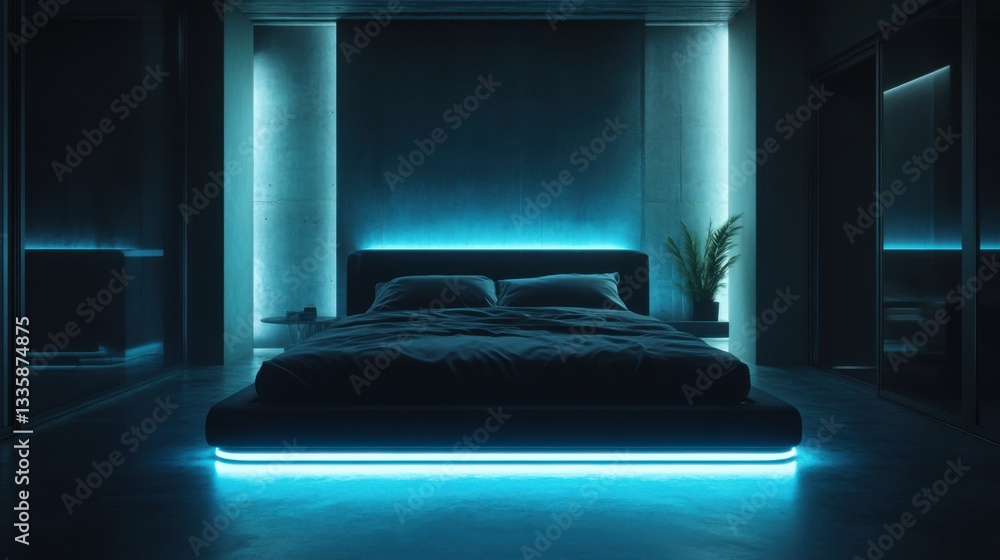 Modern Master Bedroom with Ambient Lighting