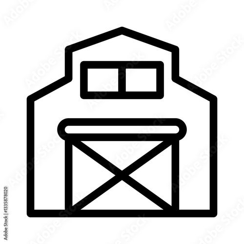 farmhouse line icon
