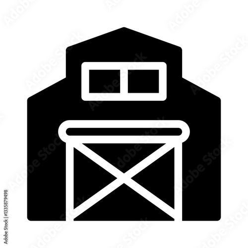 farmhouse glyph icon