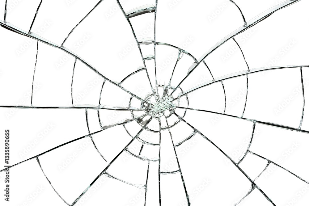 Obraz premium A cracked glass texture