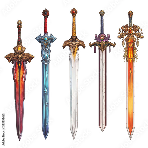 Weapon materials in the game