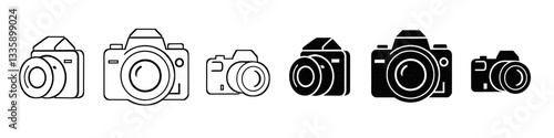 Camera icon set. Photo camera in flat style.  photo camera icon. camera photography icon. vector illustration 