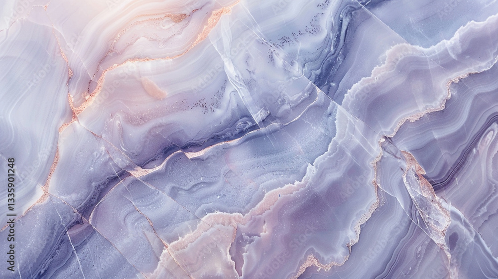 Obraz premium Celestial Horizon marble, misty lavender-gray with subtle veining, dreamy and sophisticated for modern spaces
