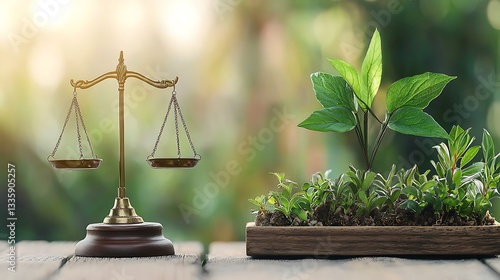 Balancing justice and nature the scales of law and growth in a serene environment