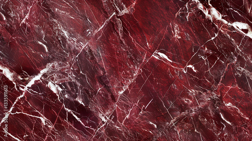 Rosso Levanto Red marble, deep burgundy tones with white veining, warm and regal for elegant interiors