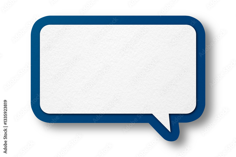 Blue paper speech bubbles isolated on transparent background Blue paper speech bubbles isolated on transparent background