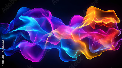 High-saturation gradient animated light effect background image