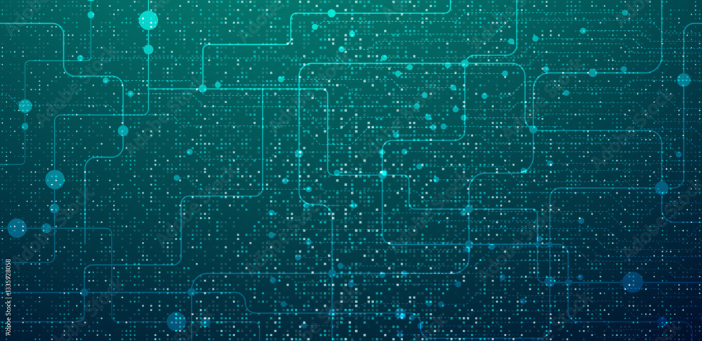 Abstract digital innovation technology green background. Vector illustration Abstract digital innovation technology green background. Vector illustration