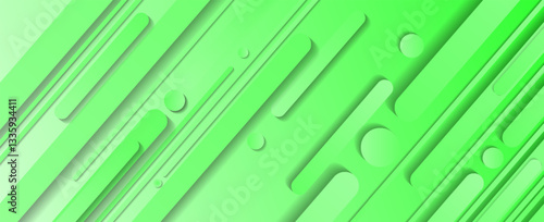 Abstract green background. Modern simple green geometric design. Minimal shapes. Suit for booklet, brochure, banner, poster, website, flyer, cover, corporate, backdrop. Vector EPS 10