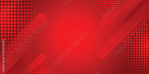 Light Red vector background with straight lines and dots. Capsules on blurred abstract background with gradient dots. The template can be used as a background.