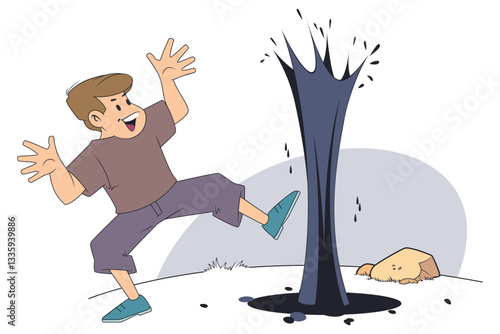 Man found oil on his property.