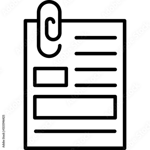 Document Paperclip Icon