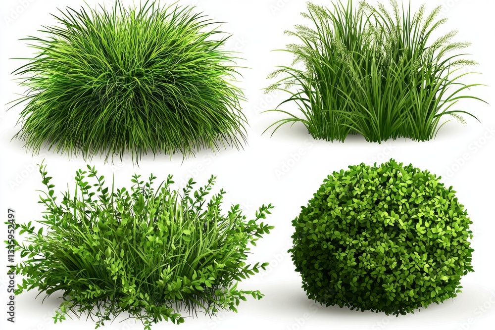 Fototapeta premium Ideal Greenery for Landscape Design Projects.