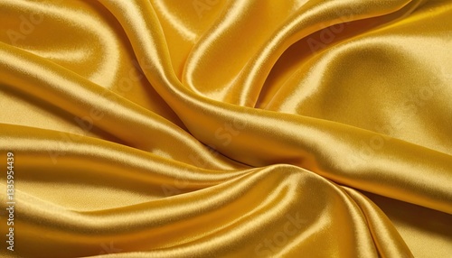 Gold silk folded fabric
1