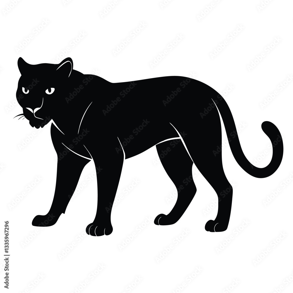 black, panther, standing, white, background, long, tail, animal, looking, camera, vector, symbol, wild, illustration, cat, leopard, mammal, silhouette, wildlife, puma, design, predator, icon, jaguar, black, panther, standing, white, background, long, tail, animal, looking, camera, vector, symbol, wild, illustration, cat, leopard, mammal, silhouette, wildlife, puma, design, predator, icon, jaguar,