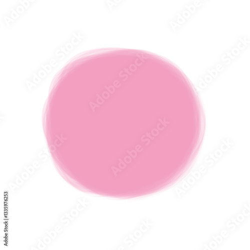 Cute light pink circle text frame