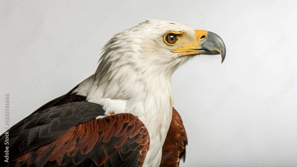 Obraz premium African Fish Eagle on studio background 
