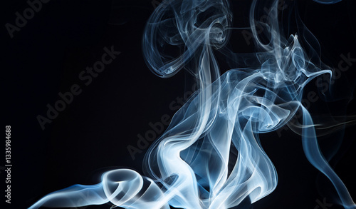Wallpaper Mural Fog or Abstract smoke set isolated on black background. Royalty high-quality free best stock image of white cloudiness, mist or smog on dark background Torontodigital.ca
