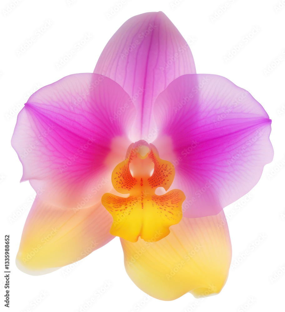 Fototapeta premium PNG Abstract blurred gradient illustration Orchid orchid flower purple.