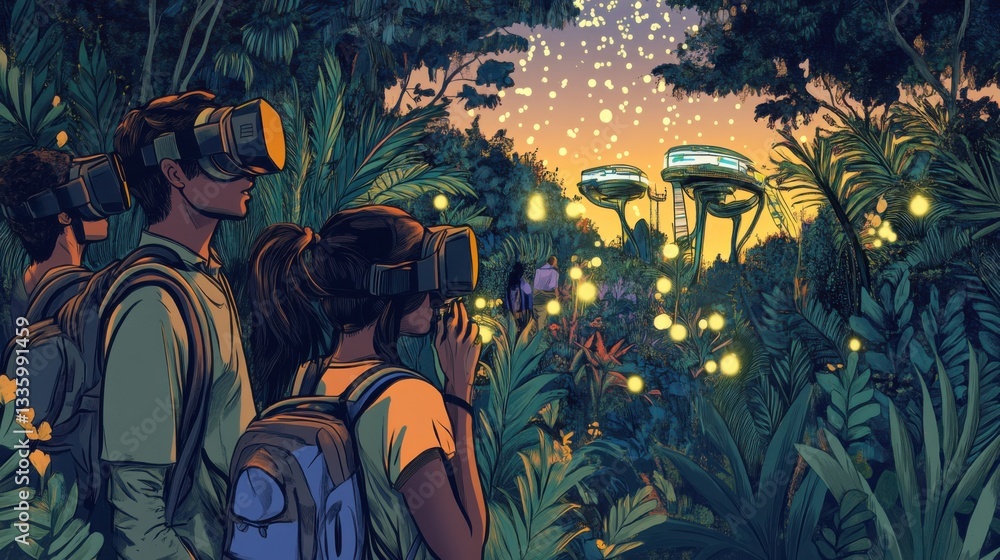 Exploring Virtual Realities in a Lush Green Jungle Environment