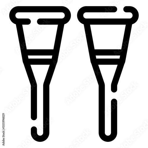 crutches icon