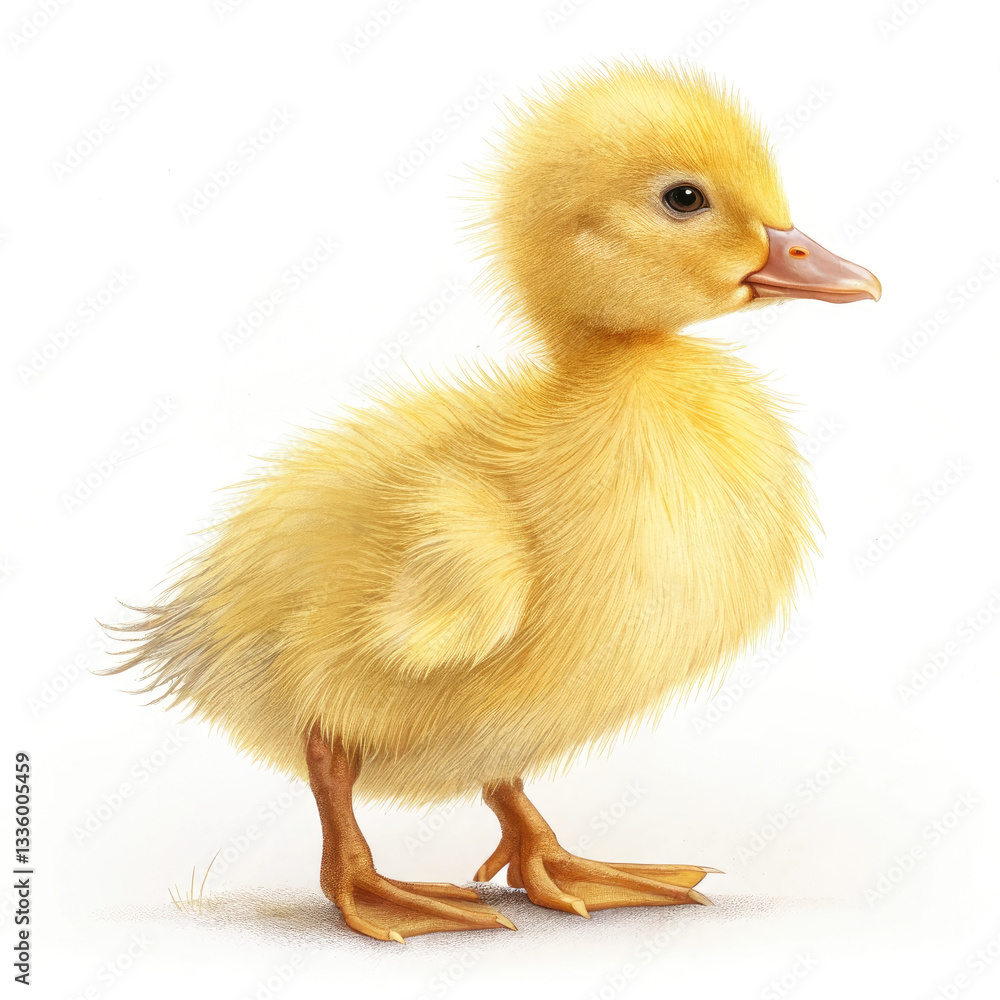 duckling on white duckling on white