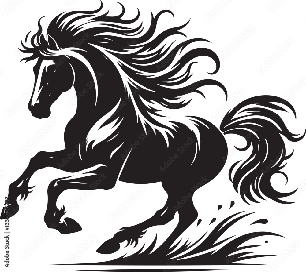 Majestic Running Horse Vector Pack