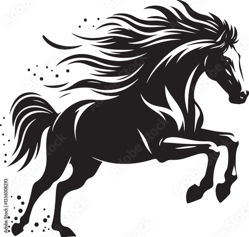 Majestic Running Horse Vector Pack