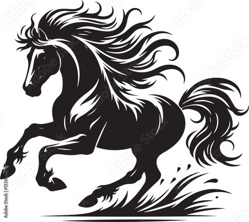 Majestic Running Horse Vector Pack
