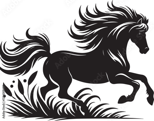 Majestic Running Horse Vector Pack