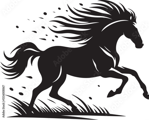 Majestic Running Horse Vector Pack
