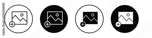Add image vectors icons graphics pack