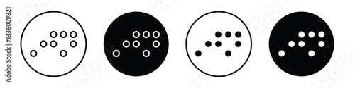 Braille vectors icons graphics pack