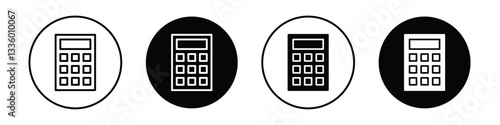 Calculator vectors icons graphics pack