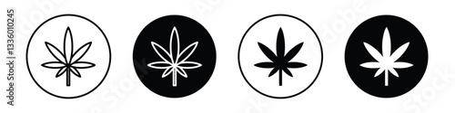 Cannabis vectors icons graphics pack