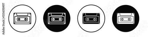 Cassette tape vectors icons graphics pack