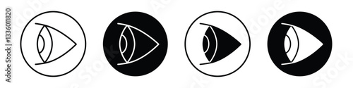 Eye side vectors icons graphics pack
