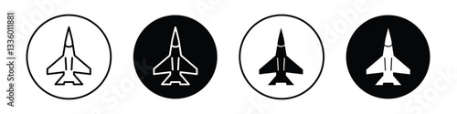 Fighter jet vectors icons graphics pack